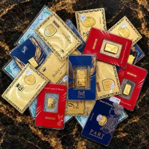 شمش طلا 24عیار,وزن 50 سوت تا 1 اونس